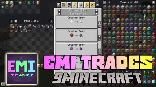 EMI Trades Mod (1.20.4, 1.19.2) – Villager Trading EMI Plugin Thumbnail