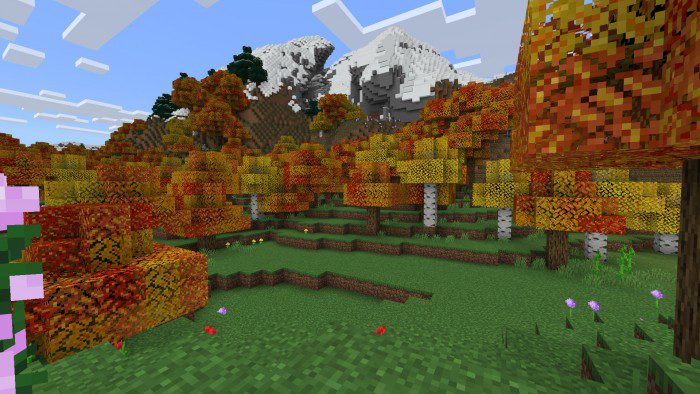 Fall Colors Texture Pack (1.20) - MCPE/Bedrock 3