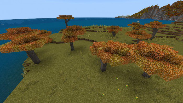 Fall Colors Texture Pack (1.20) - MCPE/Bedrock 4