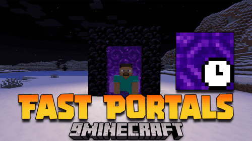 Fast Portals Mod (1.20.1, 1.19.4) – Dimensional Express Thumbnail