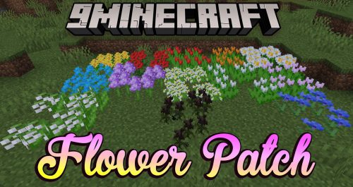 Flower Patch Mod (1.21.1, 1.20.1) – Bunch Together Flowers Into A Single Blockspace Thumbnail