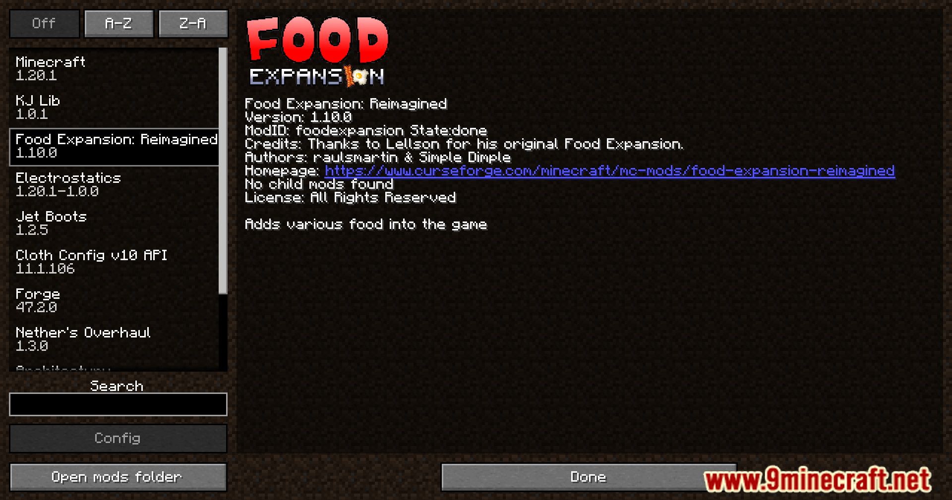 Food Expansion Reimagined Mod (1.20.1, 1.19.4) - Reimagining Minecraft's Menu 2