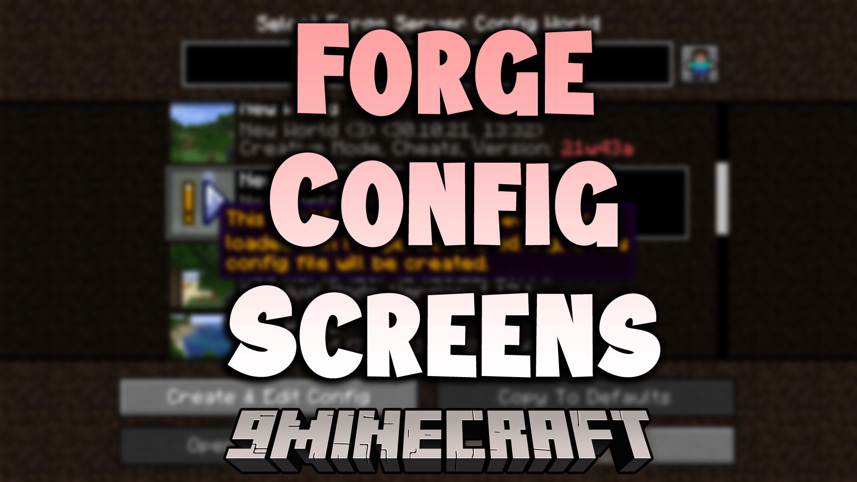 Forge Config Screens Mod (1.20.1, 1.19.4) - Easy With a Beautiful Design 1