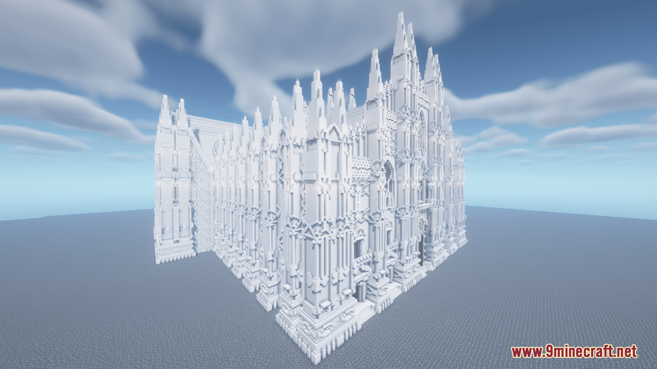 Gothic Cathedral Map (1.20.4, 1.19.4) - Duomo di Milano Recreation 4