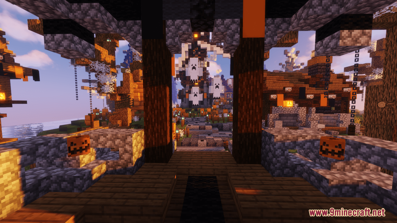 Halloween Spawn Town Map (1.20.4, 1.19.4) - Spooky Exploration 2