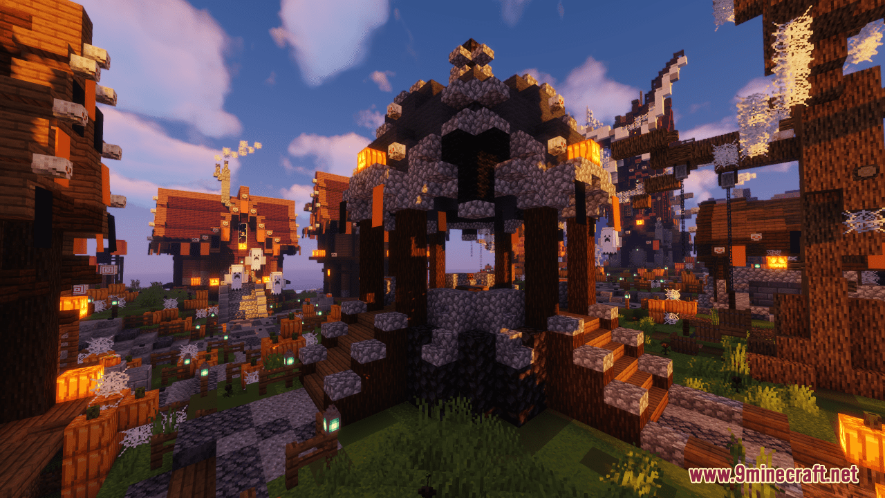 Halloween Spawn Town Map (1.20.4, 1.19.4) - Spooky Exploration 9