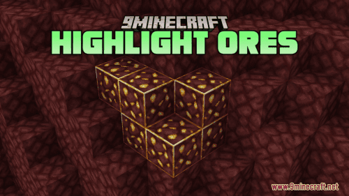 Highlight Ores Resource Pack (1.20.6, 1.20.1) – Texture Pack Thumbnail