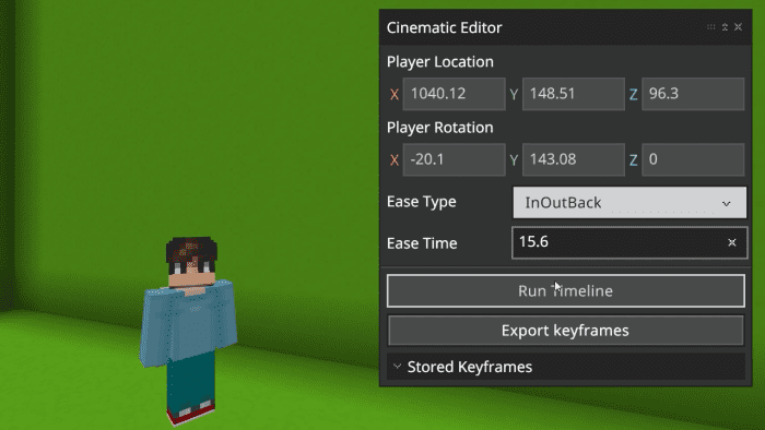 Jayly Cinematic Editor Addon (1.20) - Bedrock Edition Replay Mod 2