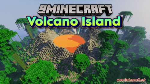 Volcano Island Map (1.20.4, 1.19.4) – Adventurous Landscape Thumbnail