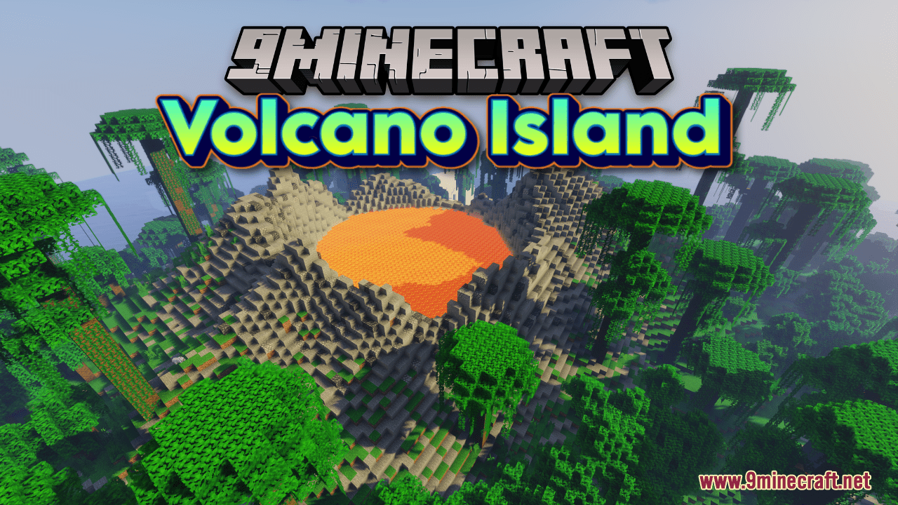 Volcano Island Map (1.20.4, 1.19.4) - Adventurous Landscape 1