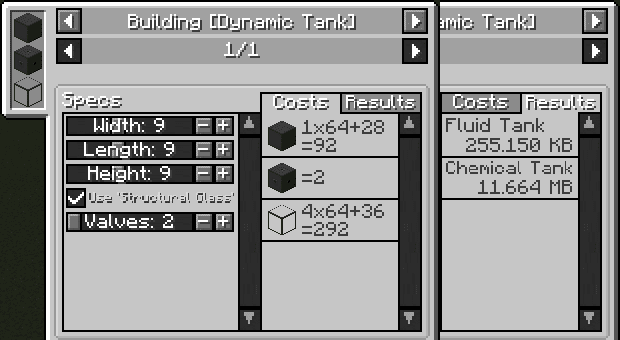 Just Enough Mekanism Multiblocks Mod (1.20.4, 1.19.2) - JEI Page for Calculating Cost 2