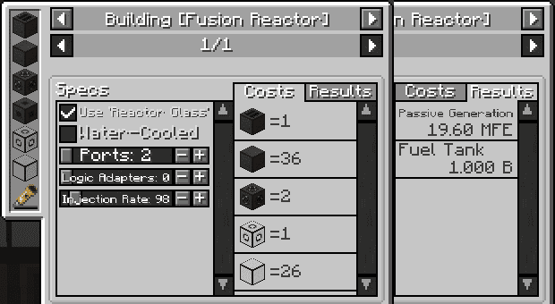 Just Enough Mekanism Multiblocks Mod (1.20.4, 1.19.2) - JEI Page for Calculating Cost 11