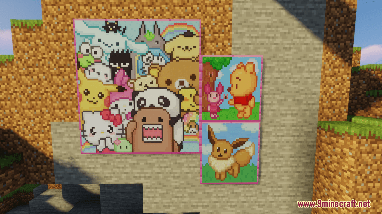 Kawaii World Paintings Resource Pack (1.20.6, 1.20.1) - Texture Pack 11