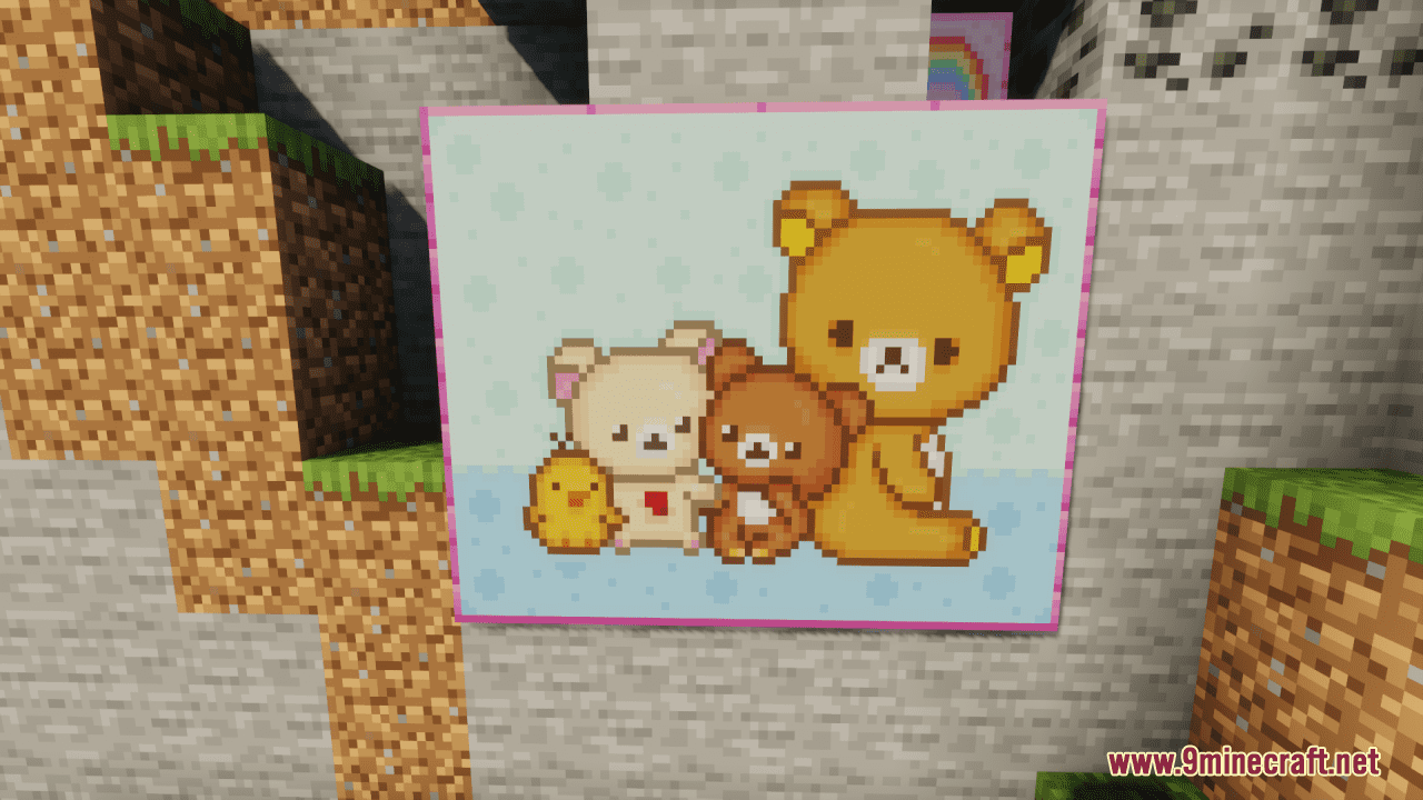 Kawaii World Paintings Resource Pack (1.20.6, 1.20.1) - Texture Pack 3