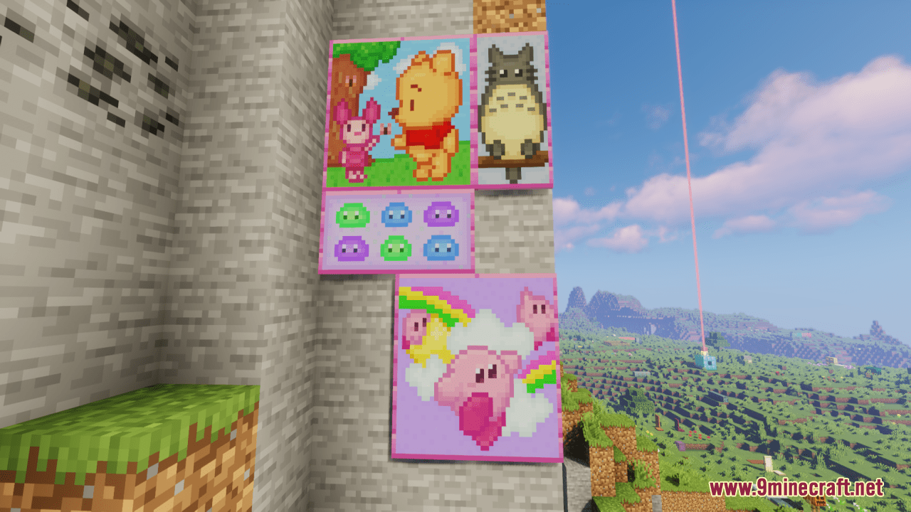 Kawaii World Paintings Resource Pack (1.20.6, 1.20.1) - Texture Pack 4