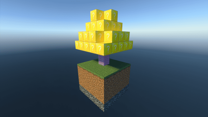 Lucky Tree Skyblock Map (1.20) - MCPE/Bedrock 7