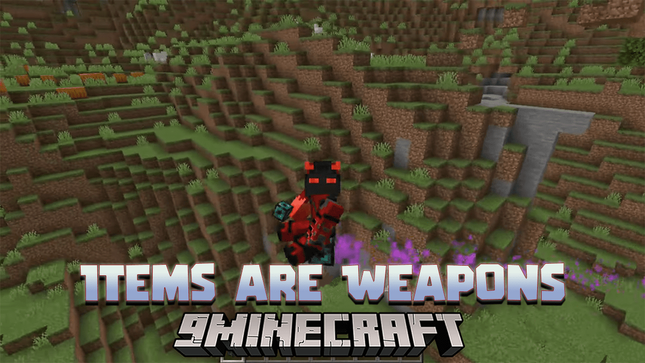 Minecraft, But Items Are Weapons Data Pack! (1.20.2, 1.19.4) 1