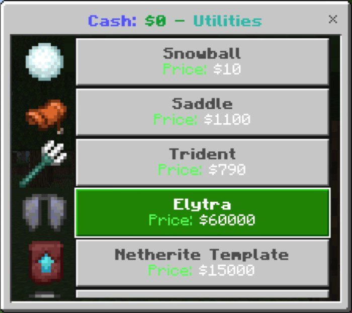 Minimalist Shop Addon (1.20) - MCPE/Bedrock Mod 5