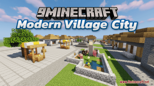 Modern Village City Map (1.20.4, 1.19.4) – Modern Village Evolution Thumbnail