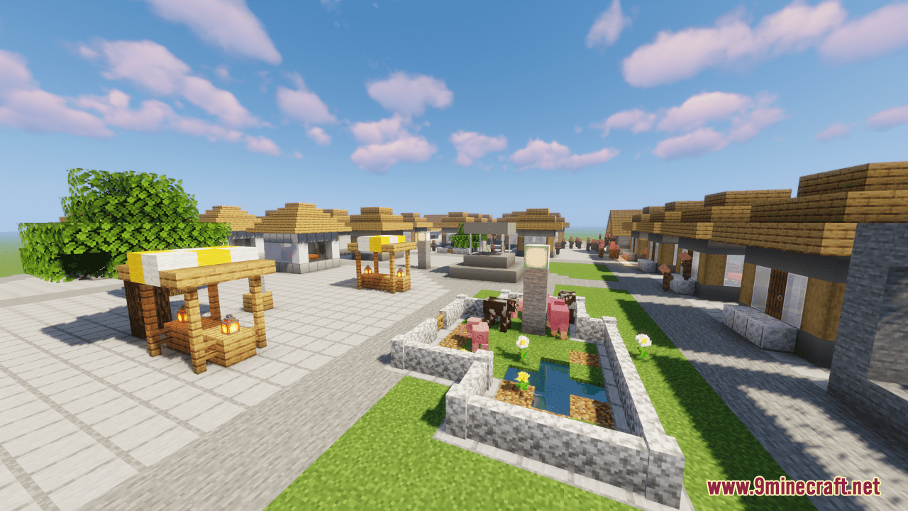 Modern Village City Map (1.20.4, 1.19.4) - Modern Village Evolution 5