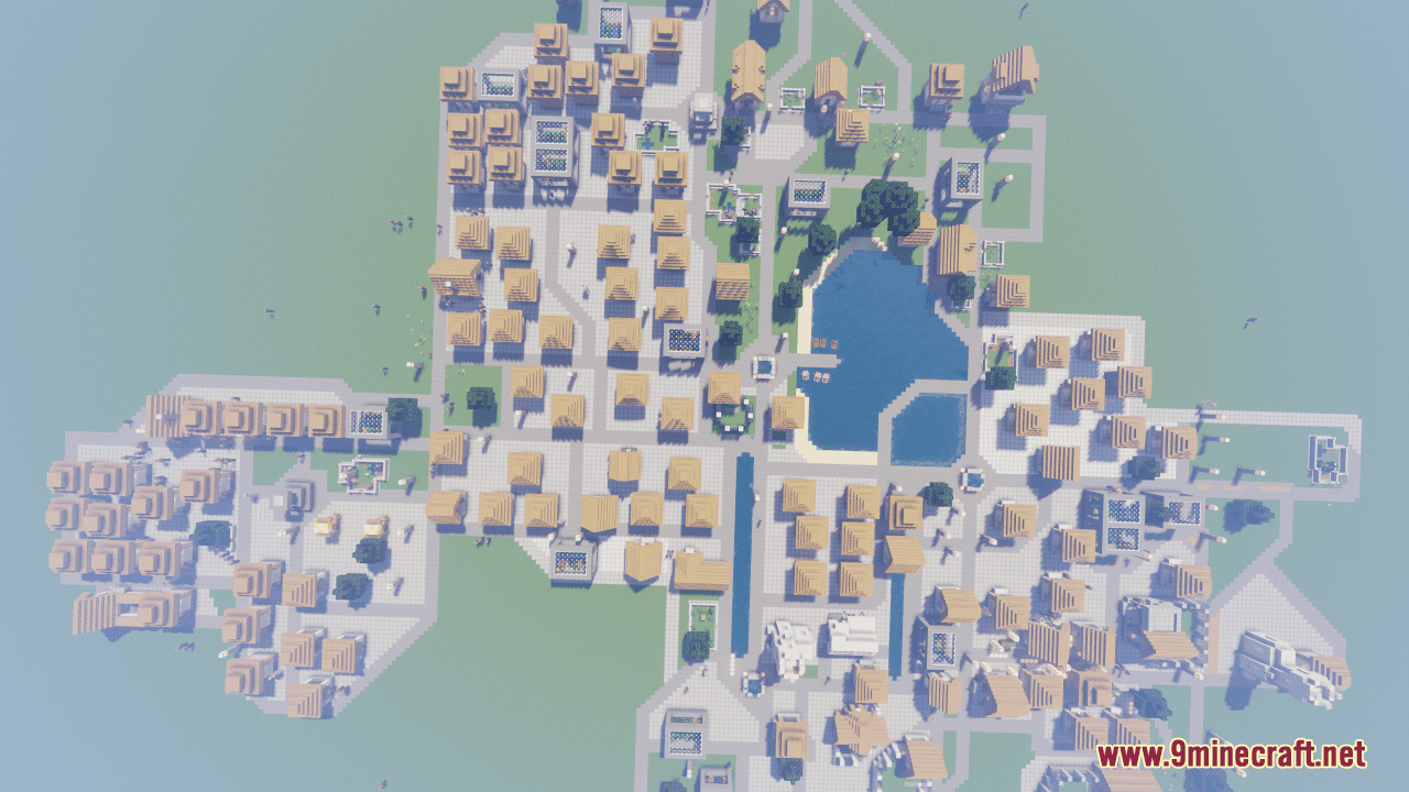 Modern Village City Map (1.20.4, 1.19.4) - Modern Village Evolution 7