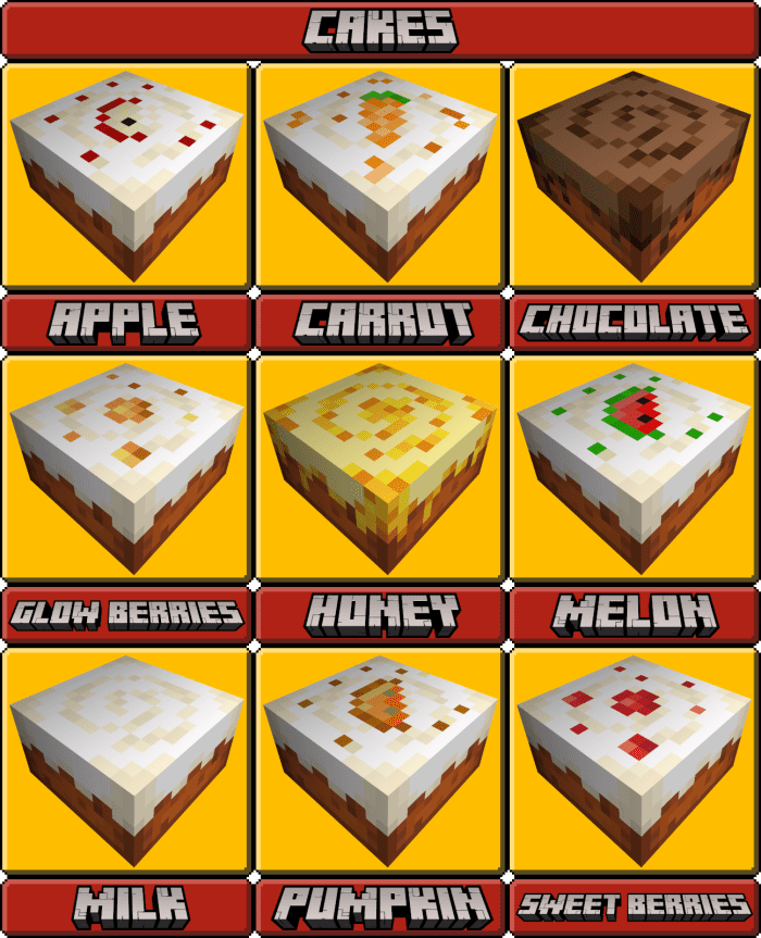 More Cake Addon (1.20) - MCPE/Bedrock Mod 4