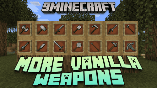 More Vanilla Weapons Mod (1.20.4, 1.19.4) – Combat Customization, Weapon Diversity Thumbnail