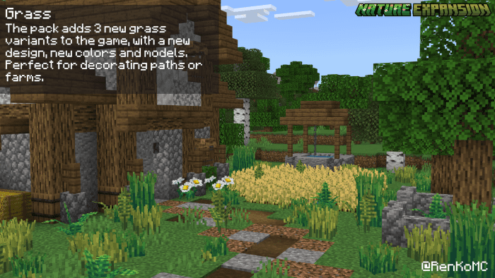 Nature Expansion Texture Pack (1.20, 1.19) - MCPE/Bedrock 5