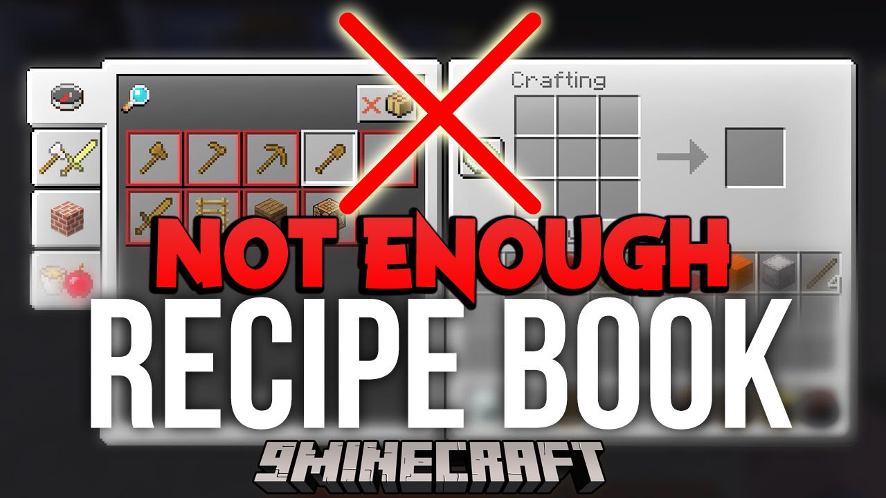 Not Enough Recipe Book Mod (1.20.4, 1.19.4) - Completely Removes Recipe Book 1