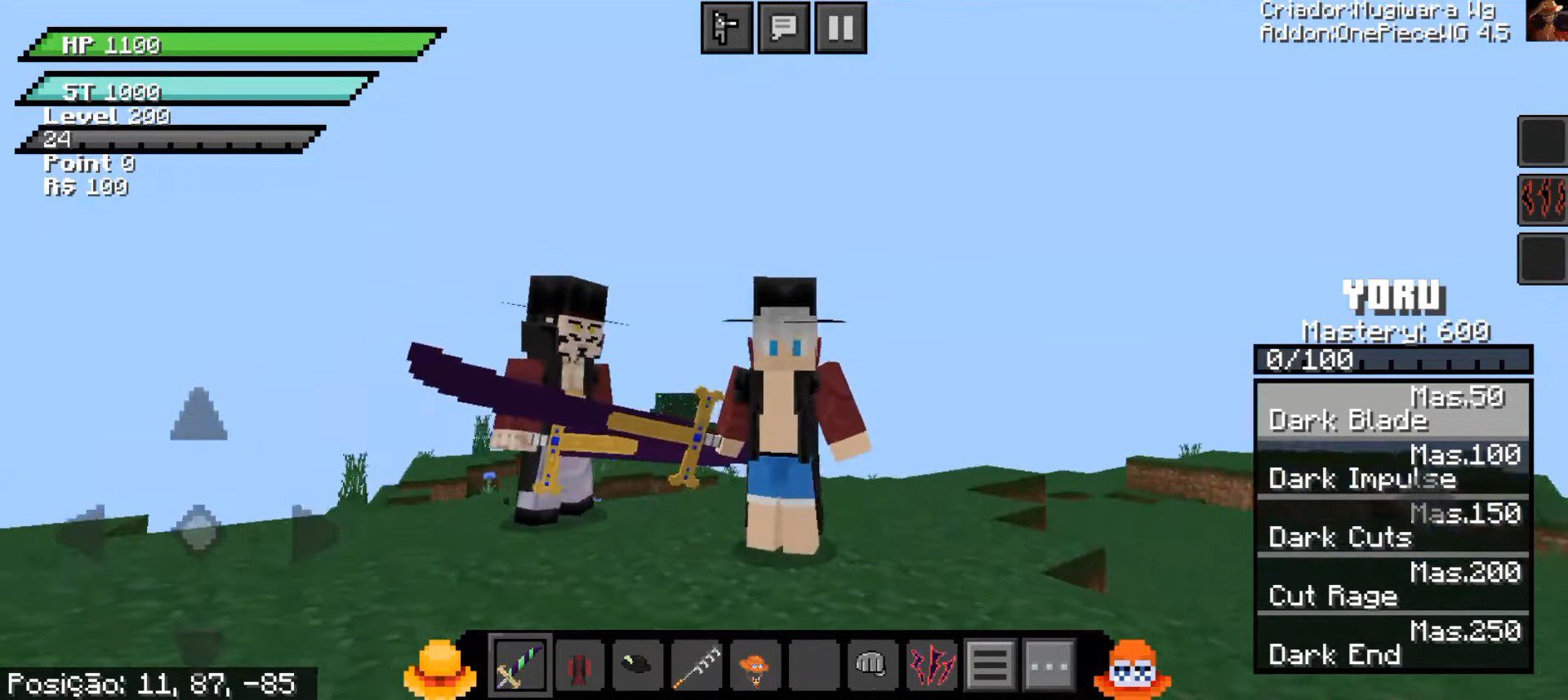 One Piece WG Addon (1.20) - MCPE/Bedrock Bloxfruit Mod 14