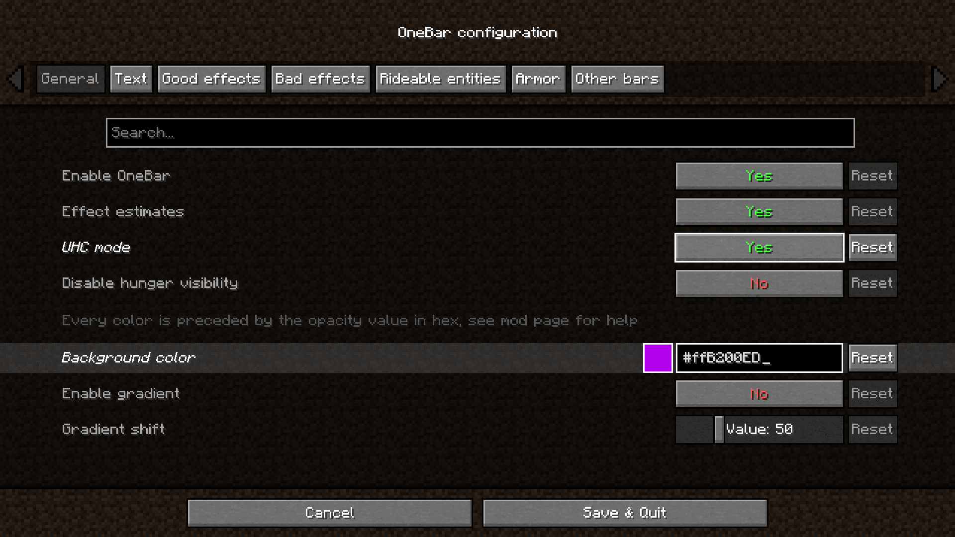 OneBar Mod (1.21, 1.20.1) - New Detailed Health Bar 5