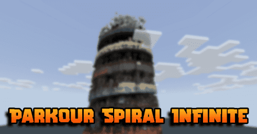 Parkour Spiral Infinite Map (1.20, 1.19) – MCPE/Bedrock Thumbnail