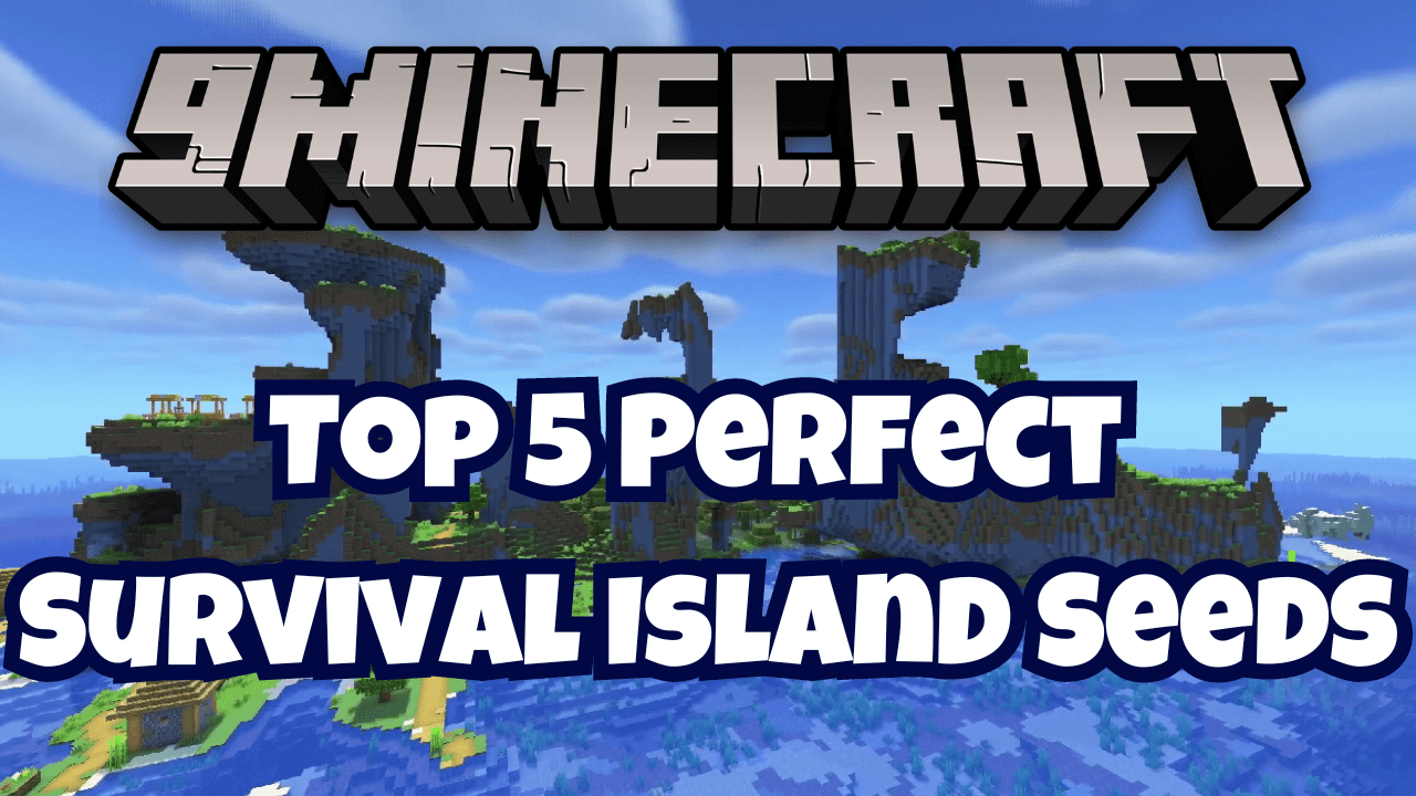 Top 5 Perfect Survival Island Seeds For Minecraft (1.20.6, 1.20.1) - Java/Bedrock Edition 1