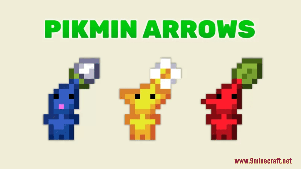 Pikmin Arrows Resource Pack (1.20.6, 1.20.1) - Texture Pack 1