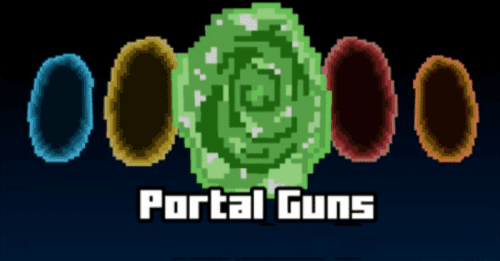 Portal Gun Addon (1.20) – MCPE/Bedrock Mod Thumbnail