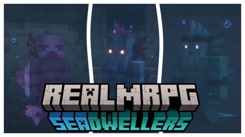Realm RPG Sea Dwellers Mod (1.20.1, 1.19.4) – New Underwater Villagers Thumbnail