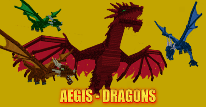 Serpent's Aegis Dragons Addon (1.20, 1.19) - MCPE/Bedrock Mod 1