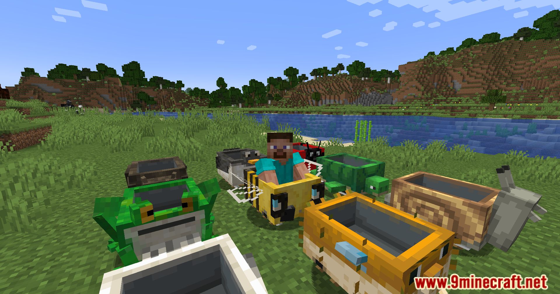 Skinned Carts Mod (1.20.4, 1.19.4) - A Whimsical Journey With Animal-Inspired Carts! 11