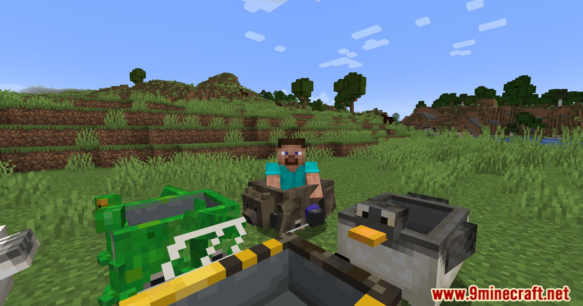 Skinned Carts Mod (1.20.4, 1.19.4) - A Whimsical Journey With Animal-Inspired Carts! 13