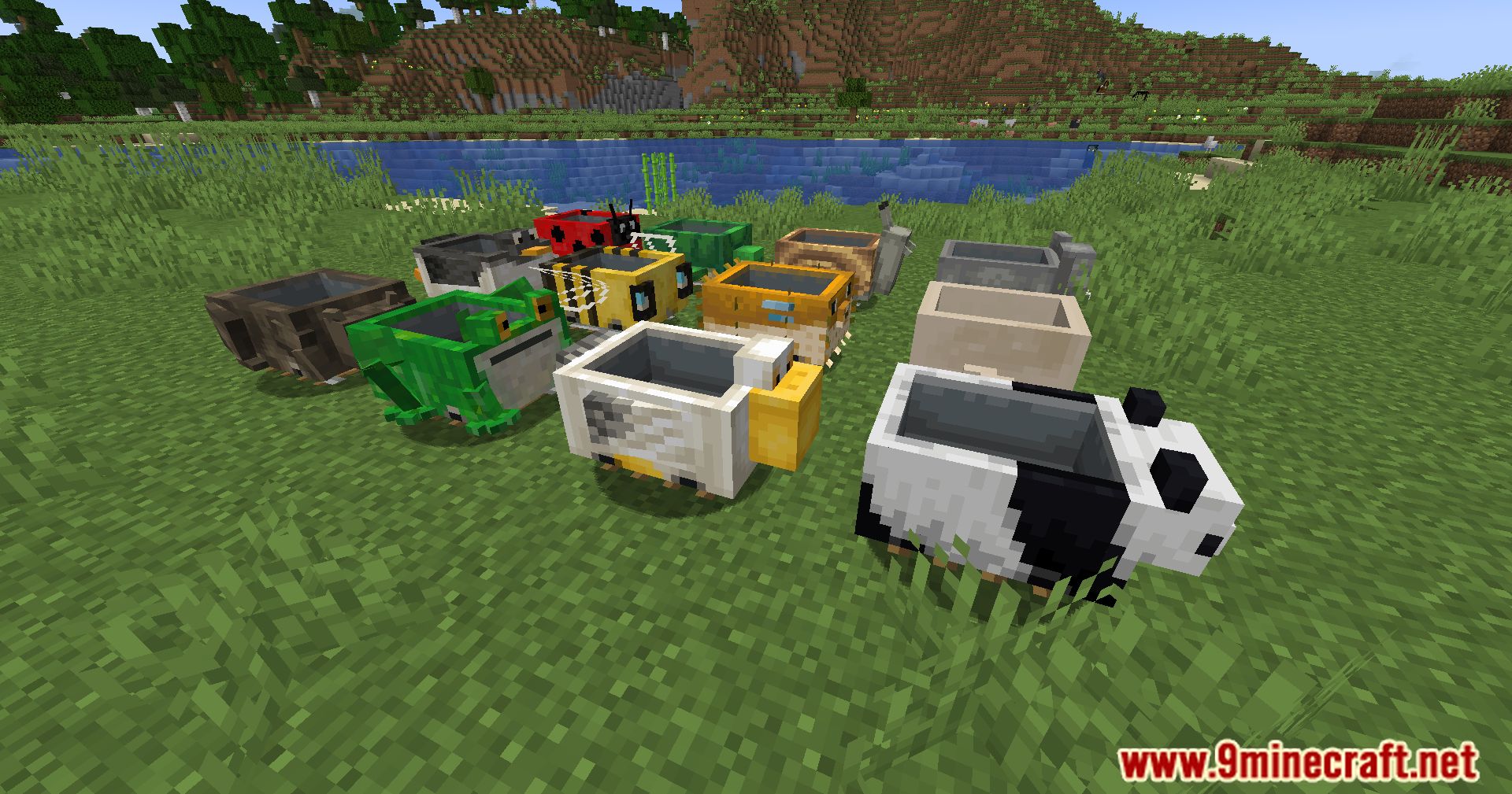 Skinned Carts Mod (1.20.4, 1.19.4) - A Whimsical Journey With Animal-Inspired Carts! 3