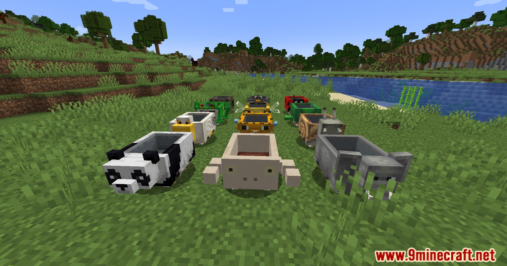 Skinned Carts Mod (1.20.4, 1.19.4) - A Whimsical Journey With Animal-Inspired Carts! 4