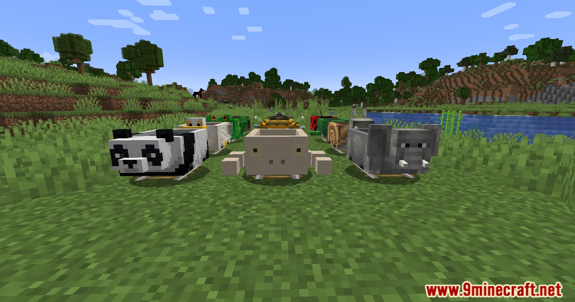 Skinned Carts Mod (1.20.4, 1.19.4) - A Whimsical Journey With Animal-Inspired Carts! 7