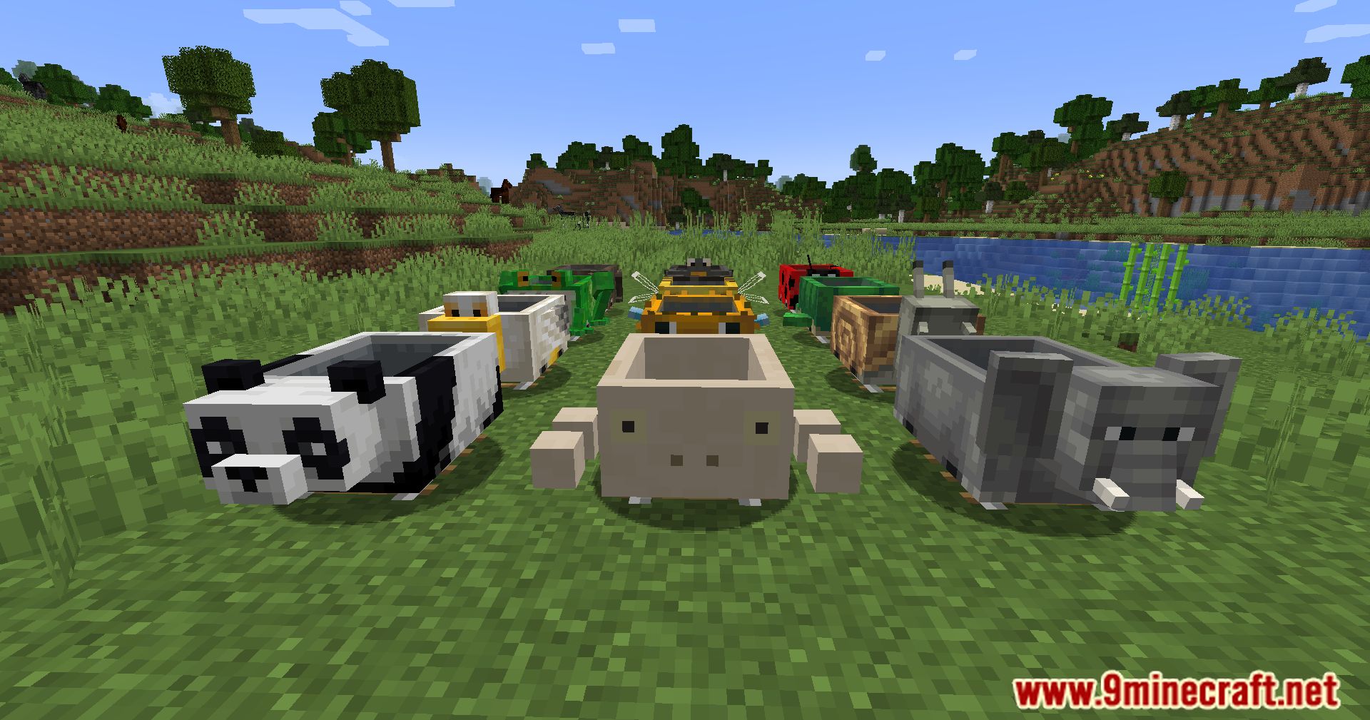 Skinned Carts Mod (1.20.4, 1.19.4) - A Whimsical Journey With Animal-Inspired Carts! 8