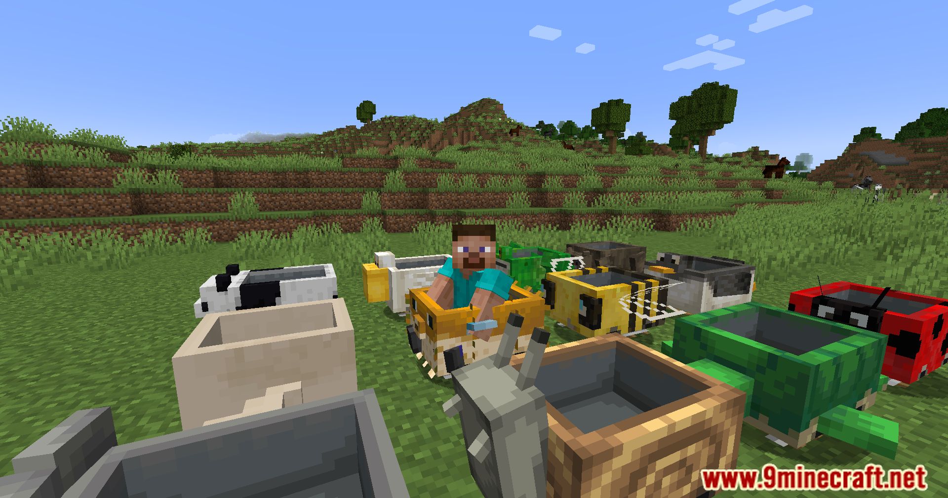 Skinned Carts Mod (1.20.4, 1.19.4) - A Whimsical Journey With Animal-Inspired Carts! 10