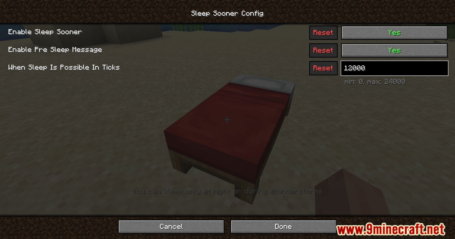 Sleep Sooner Mod (1.20.4, 1.19.4) - Personalizing Bedtime With Sleep Sooner Mod 3