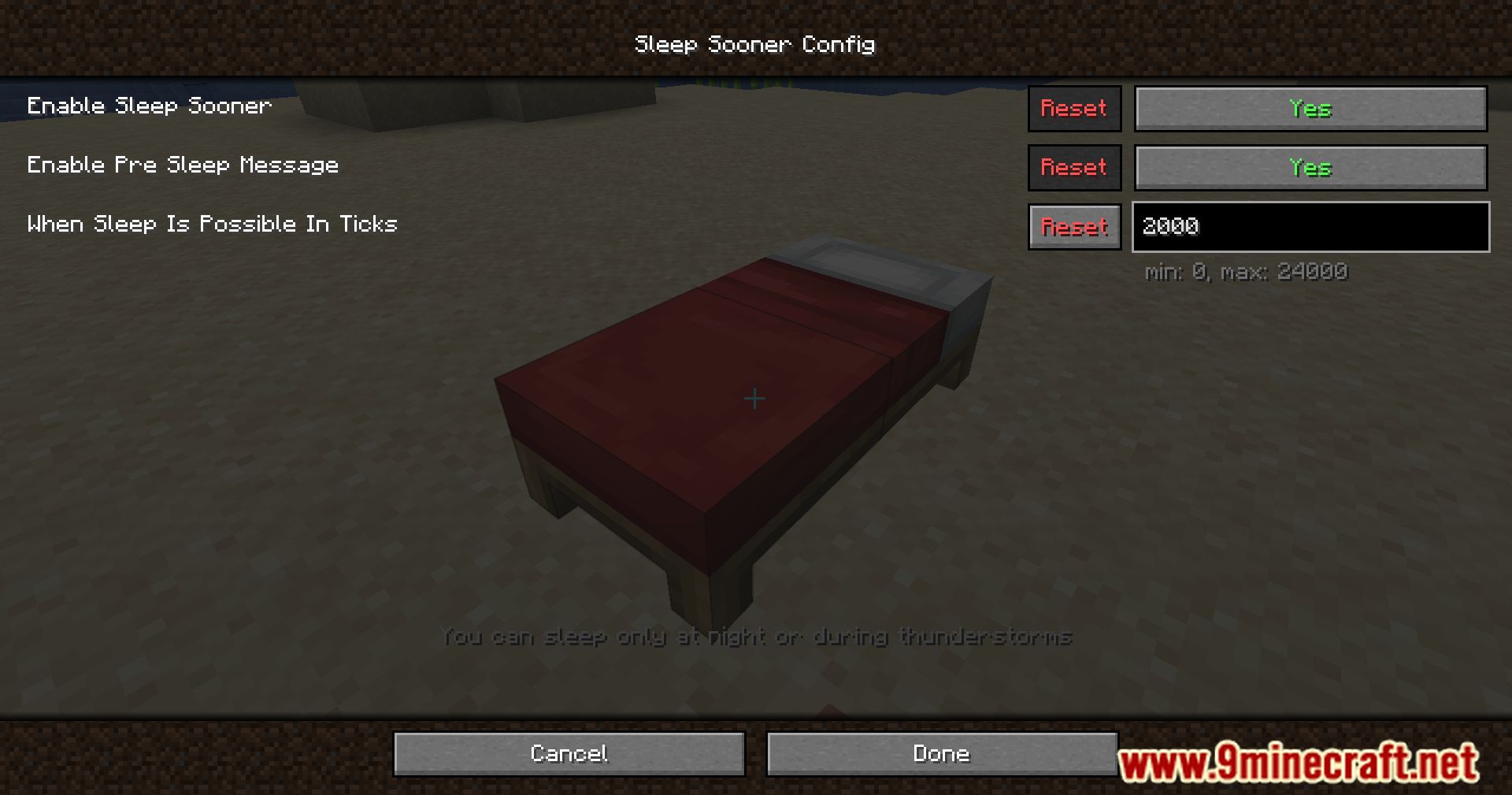 Sleep Sooner Mod (1.20.4, 1.19.4) - Personalizing Bedtime With Sleep Sooner Mod 6