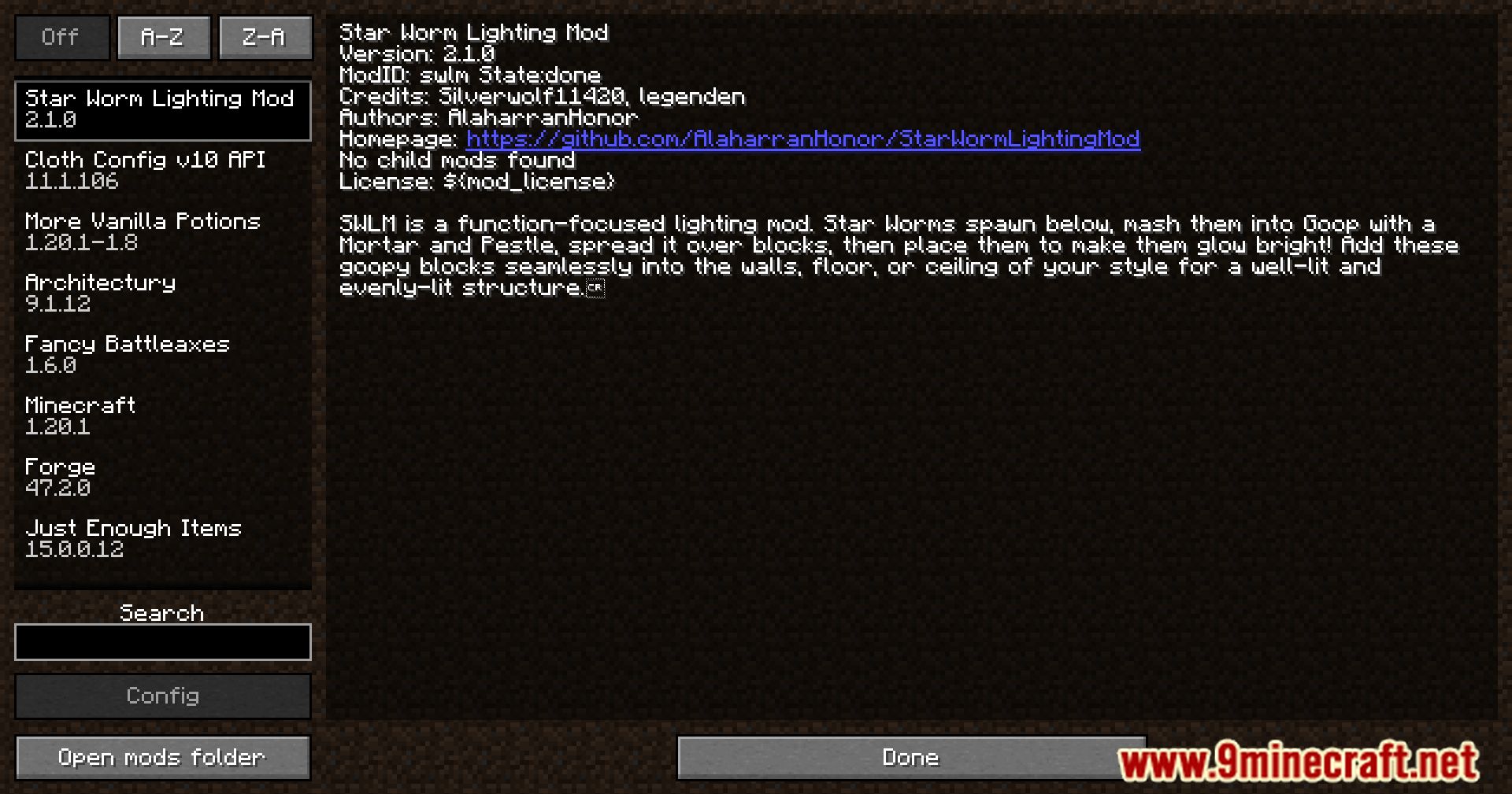 Star Worm Lighting Mod (1.20.1, 1.18.2) - Star Worm Lighting Magic!!! 2