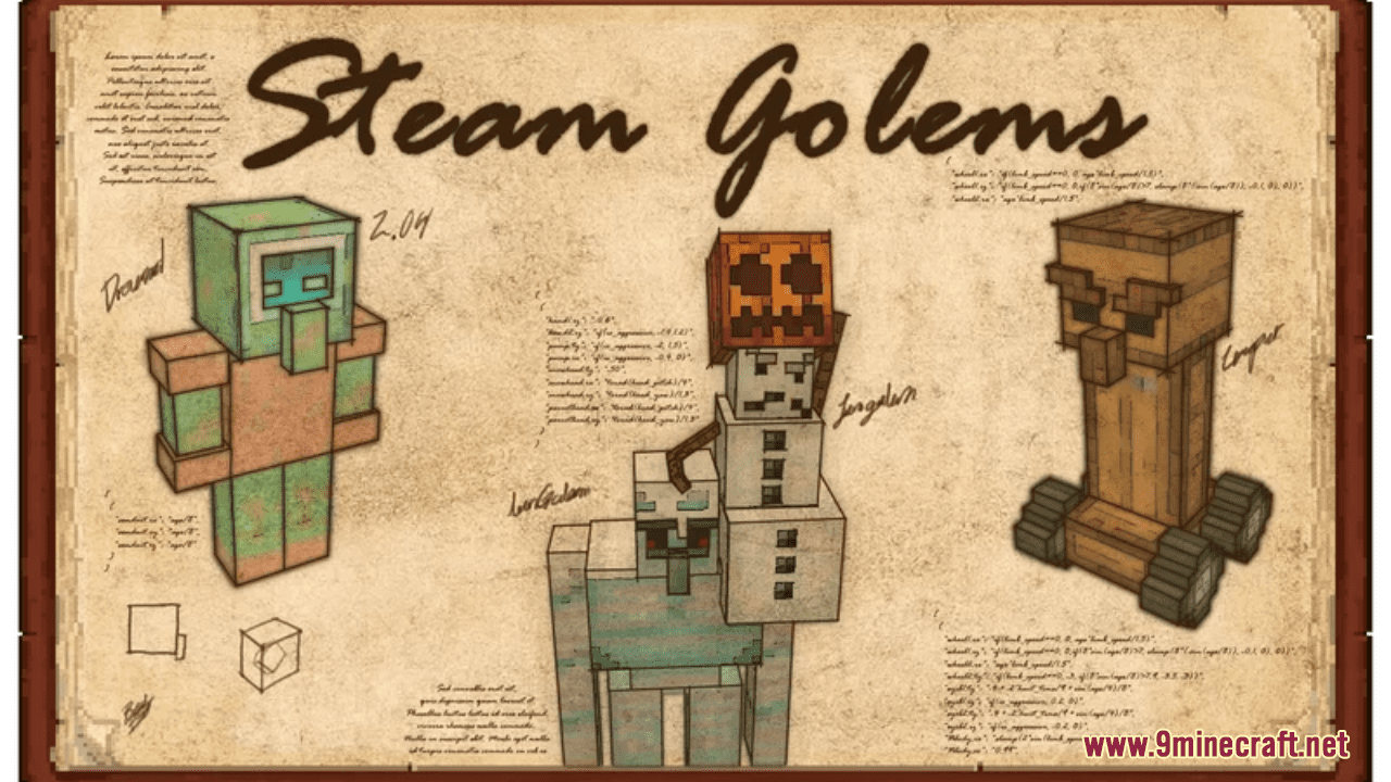 Steam Golems Resource Pack (1.20.6, 1.20.1) - Texture Pack 1