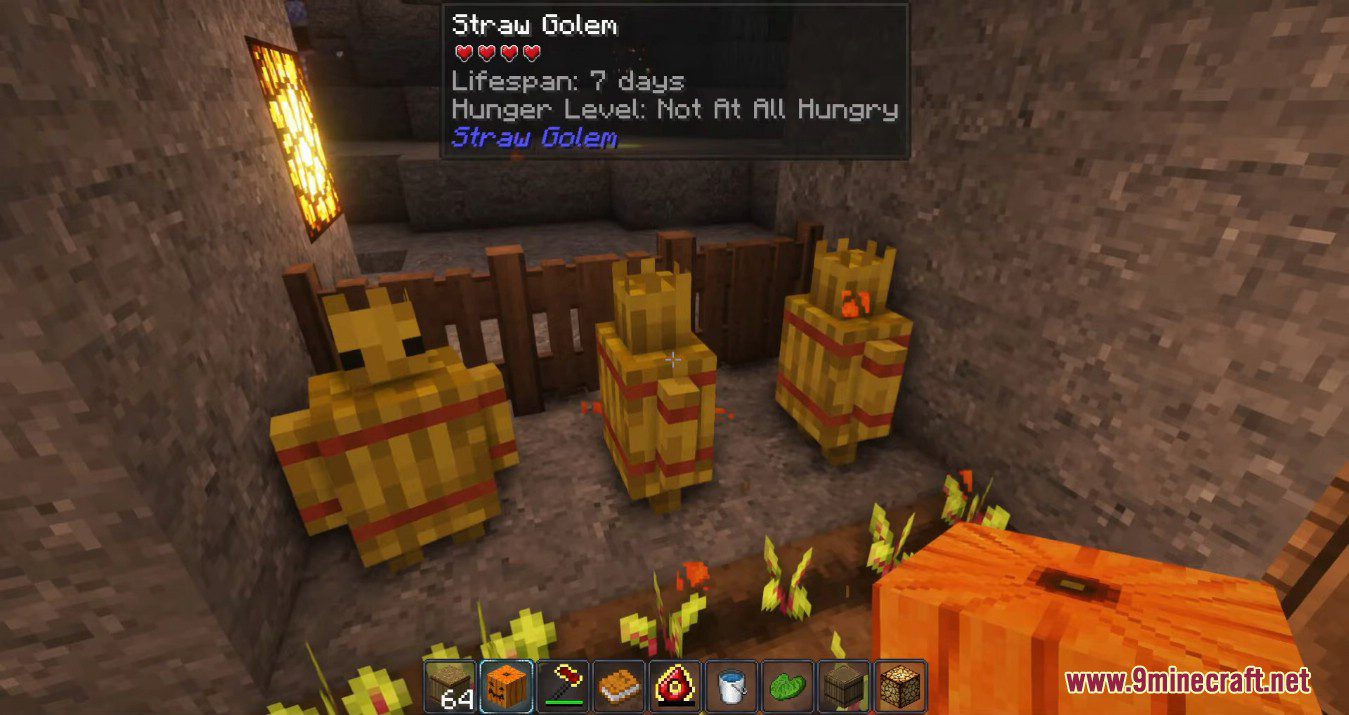 Straw Golem Rebaled Mod (1.19.2, 1.18.2) - Cute Little Guys to Help You on the Farm 2