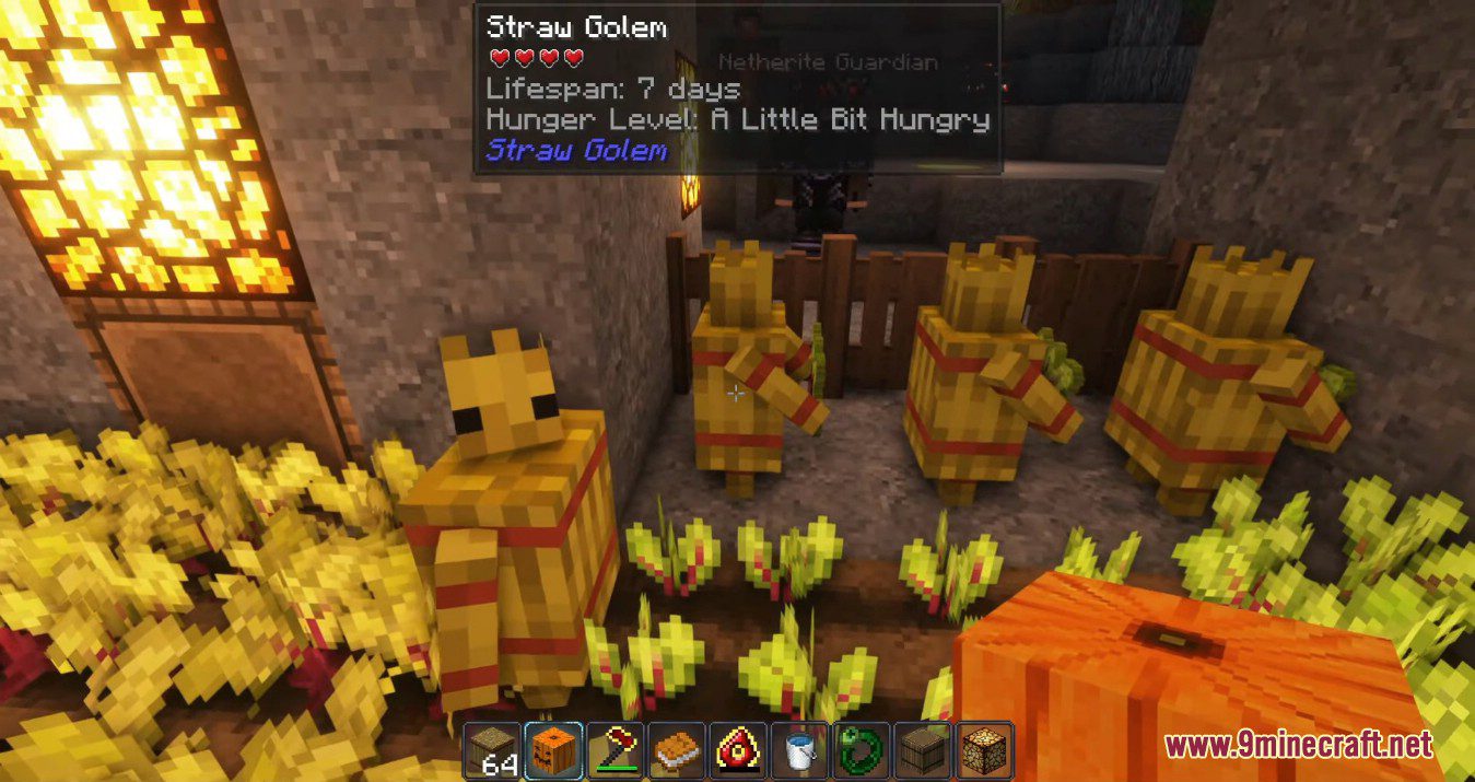 Straw Golem Rebaled Mod (1.19.2, 1.18.2) - Cute Little Guys to Help You on the Farm 5